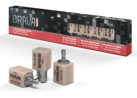 Brava Block A B1-lt Low Translucency-amann 5 Un. Cad-cam.