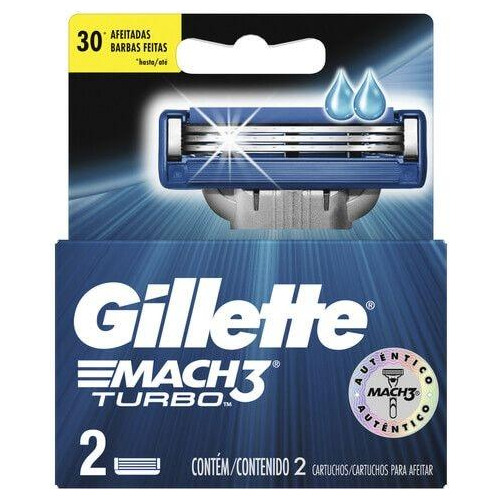 Cartuchos Para Afeitar Gillette Mach3 Turbo Dispenser X2