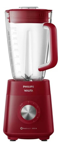 Liquidificador Série 5000 Philips Walita 1200w Ri2240 110v Cor Vermelho