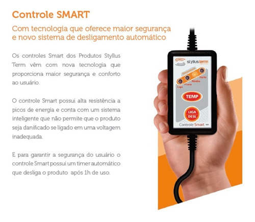 Tapete Térmico Elétrico Pet 100x45cm Controle Temp Almofada