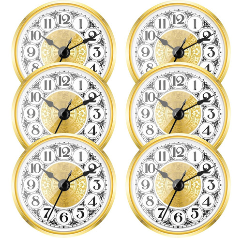 Misdary Paquete De 6 Piezas De Reloj De Cuarzo De 3-1/8 PuLG