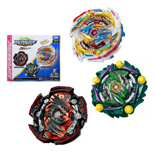 Takaratomy Beyblade Burst B171 Super King Triple Booster Set