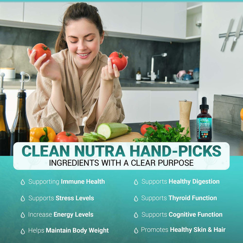 Suplemento Clean Nutraceuticals Sea Moss Com Óleo De Semente