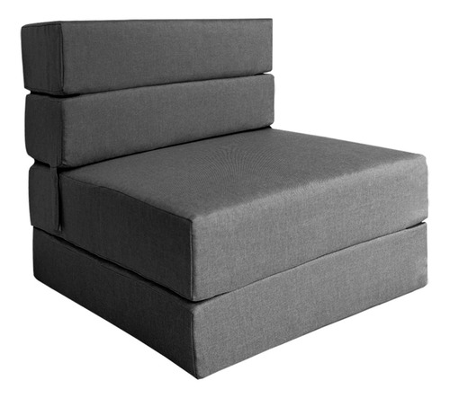 Imagen 3 de 10 de Sofá Cama Individual Plegable, Colchoneta Con Soporte Firmé