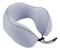 Comprar Almohada De Viaje Ergonomica Cuello Cervical Tira Sujetadora Color Gris Ac6003