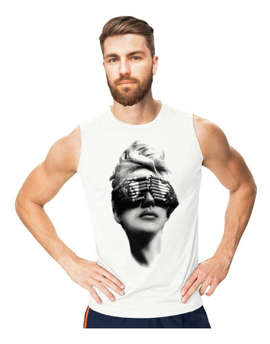 Lady Gaga Playera Sin Mangas Tank Top Gym Telephone Glasses