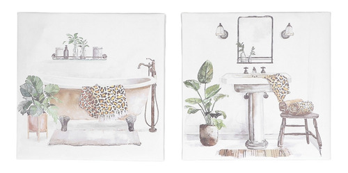 Decoraciones De Baño Modernas Para Cuadros De Arte Impermeab