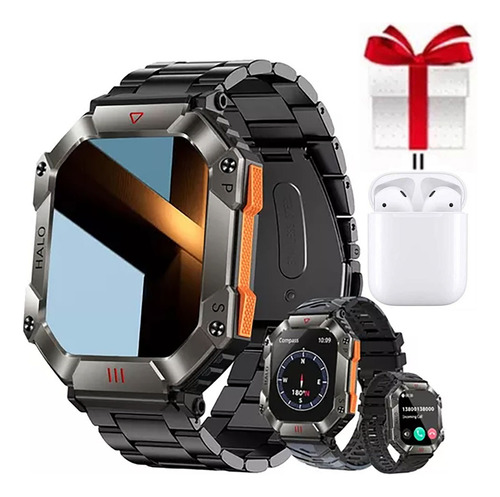 Smartwatch Masculino Bluetooth Chamada Ip67 Para Xiaomi Ios