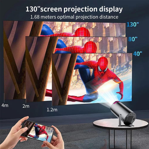 Proyector Mini Hy300 200lm Quad-core Arm Cortex-a53 1280*720