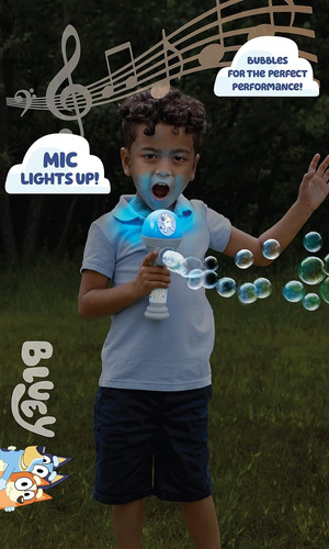 Bluey Dance Mode Bubble Machine Y Toy Micrófono | Toy Bluey