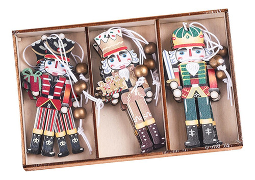 2 X 9 Piezas De Soldado Cascanueces De Madera, Decoración