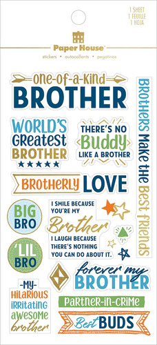 Paper House Productions Brother Family Adhesivo Transparente