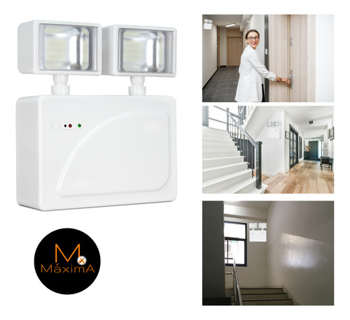 Luminária Luz Emergência Led 3000 Lumens Segurimax Bivolt