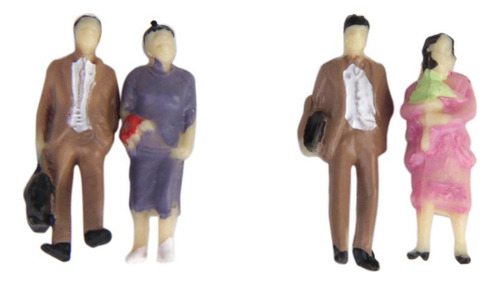 24 Piezas Ho Oo Modelo De Personas Para Casa De Muñeca
