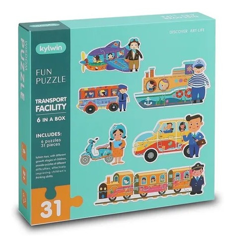 Rompecabezas Transportes Kylwin X6 Puzzle 31 Piezas