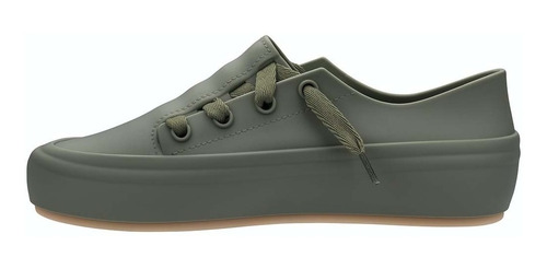 Imagen 3 de 10 de Zapatillas De Mujer Urbana Sneaker Melissa Verde Ingles