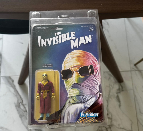 Hombre Invisible Super 7 Reaction Incluye Case (Usado)