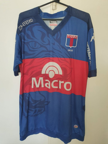 Camiseta Tigre Kappa Utileria #20 Titular Azul Talle Xl