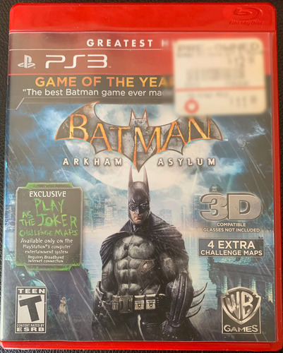 Batman Arkham Asylum Para Ps3 Original Usado (Usado)