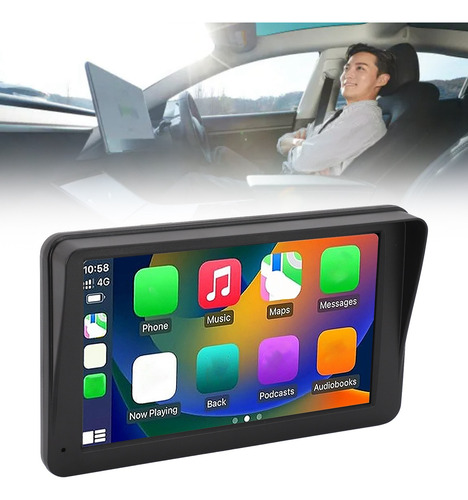 Radio De Coche Doble Din Portátil Estéreo De 7 Pulgadas Con