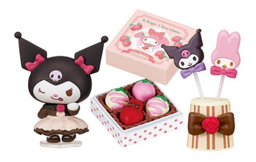 Re-ment Miniaturas My Melody Kuromi Chocolatier 6