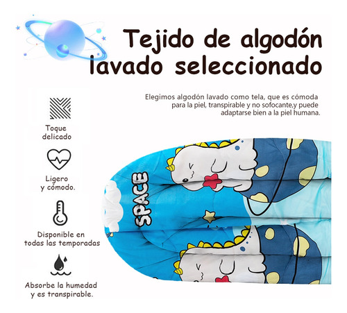 Manta Infantil De Dibujos Animados Colcha Infantil Verano Dinosaurio En Planeta Animal Print