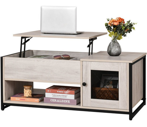 Lift Top Coffee Table Cocktail Table W/storage Living Roo S4