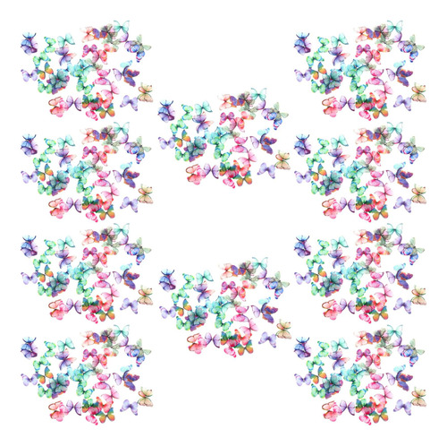 500 Piezas De Apliques De Mariposa De Tela De Organza De Col