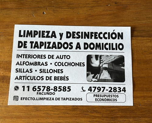 Limpieza De Tapizados, Alfombras, Sillones, Colchones. Etc.