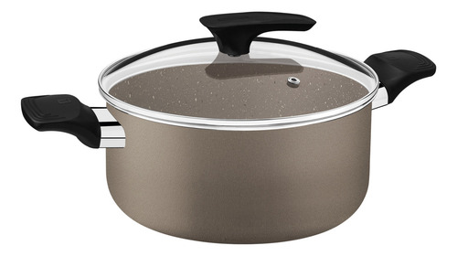 Bateria de Cocina Tramontina Milazzo de 4 piezas - Aluminio con teflón - color Almendra