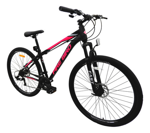 Bicicleta Mountain Bike Dama Fire Bird Rodado 29 Acero Color Negro Con Rosa Tamaño Del Cuadro S