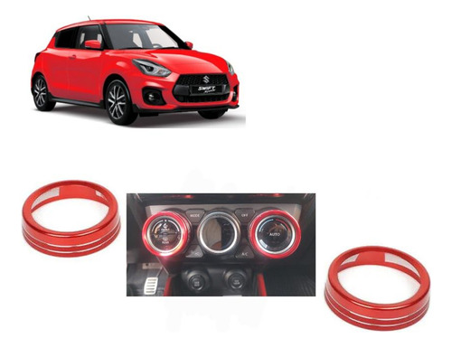 Embellecedor De Perillas De Clima Suzuki Swift Sport, 2 Pzas