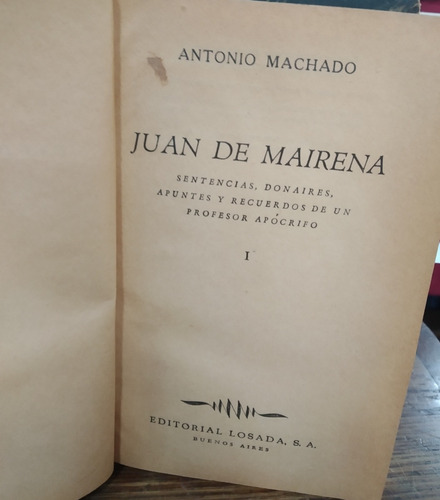 1139. Juan De Mairena - Antonio Machado