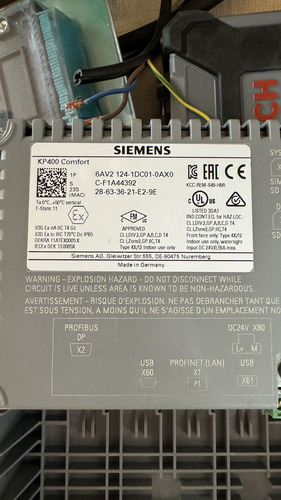 Hmi Panel Kp 400 Confort 6av1241-1dc01-0ax0 Siemens