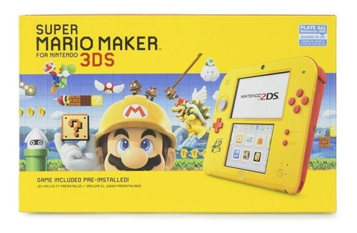 Nintendo 2ds + Juego Mario Maker + Mem 4gb + Pro Pantalla