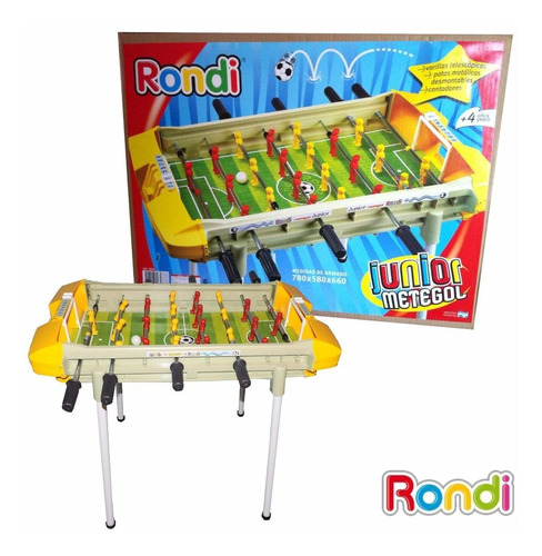 Metegol Junior Rondi Patas Metalicas Original Mundo Manias