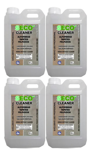 Limpiador En Seco Alfombras 5 L X 4u Sintética/orgánica
