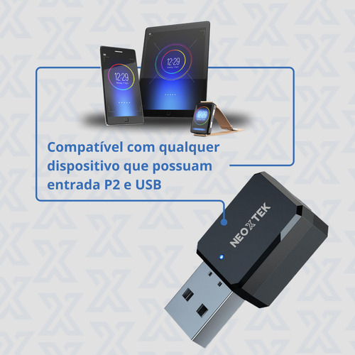 Adaptador Bluetooth Usb P2 Carro Música Receiver Automotivo