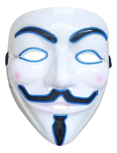 Máscara Anonymous Disfraz Fiestas Cotillón