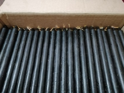 Velas Pack De 10u Negras Vudú Tumba Trabajos