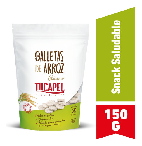 Galletas De Arroz Clasicas Tucapel 150 Gr.