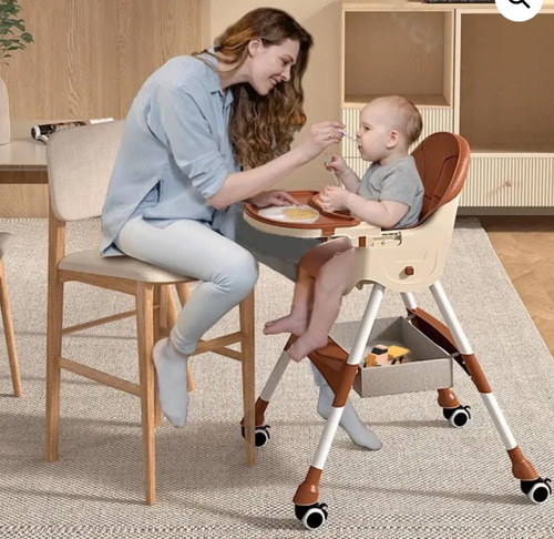Silla De Comer 2 En 1 Plegable Portatil