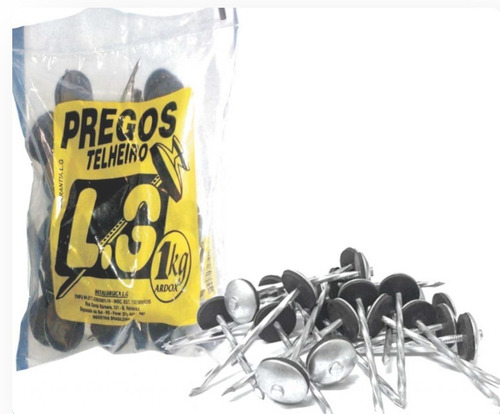 Prego Telheiro 18x30 1kg LG Ardox Para Telha Galvanizado
