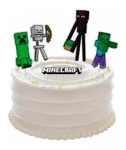 Topo Decoração de Bolo Minecraft - Ri Happy