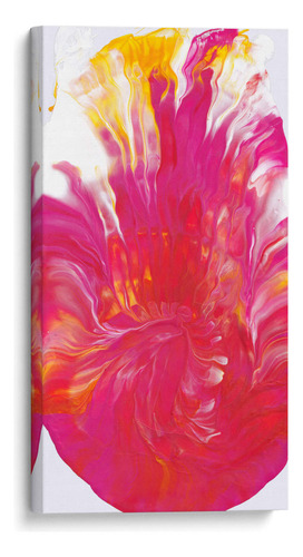 Canvas Lab Cuadro Fuego Rosa 40x80, Alicia Rodríguez
