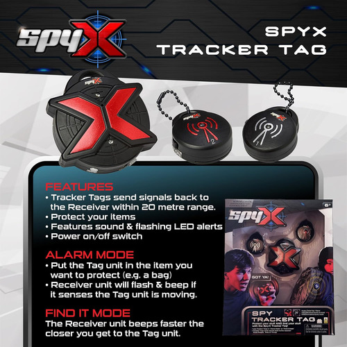 Spyx Spy Tracker Tag - Espía Seguimiento Gadget De Juguet...