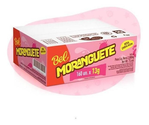 Chocolate Moranguete Bel 13g Caixa Com 160 Unidades