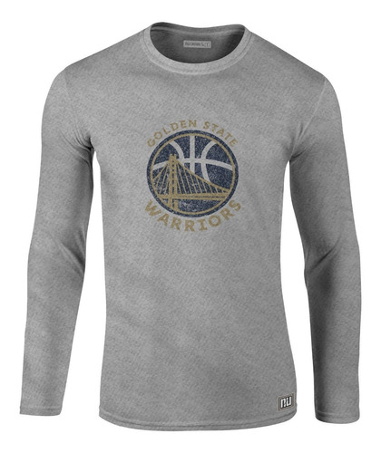 Camiseta Manga Larga Golden State Warriors Basket Ikl