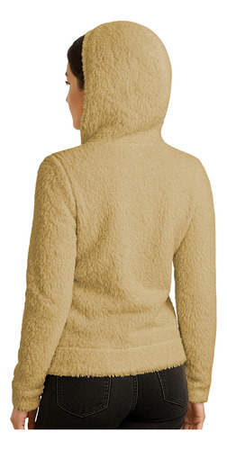Buzo Canguro Peluche Corderito Abrigado Mujer Premium