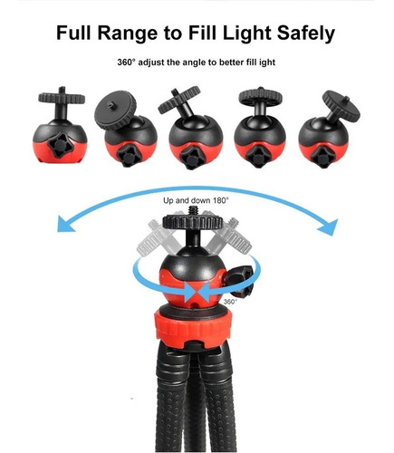 Kit De Video Para Transmisión Trípode Flexible Micrófono